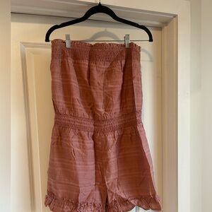 Pink Lily romper - Dusty Rose